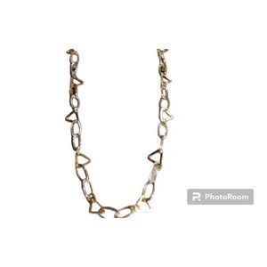 Express silver and gold chain necklace NWT